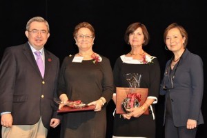 Pictured from left to right: Dr. Peter Mercer, Lisa Goldman, Rita Yohalem and Angela Berrie